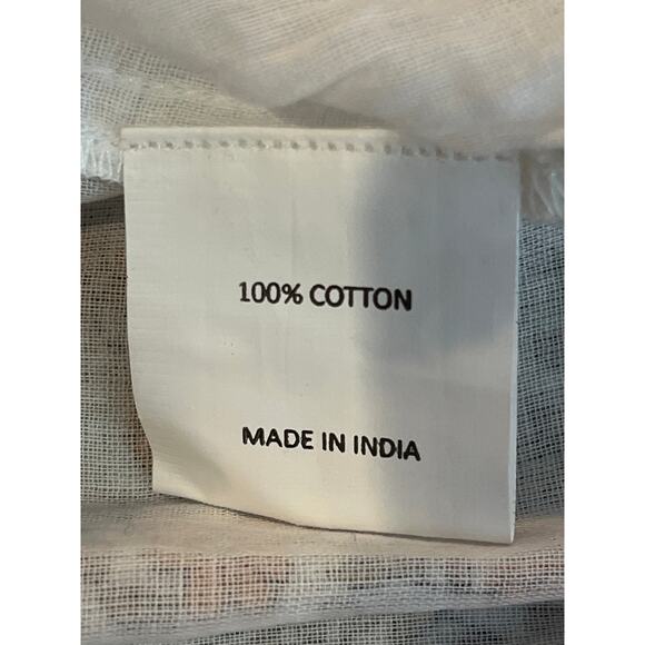 Daughters of India NEW Binita Mini Dress Apricot Color Size Large Orange White - Picture 14 of 16